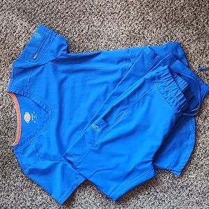 Dickies royal blue scrub set